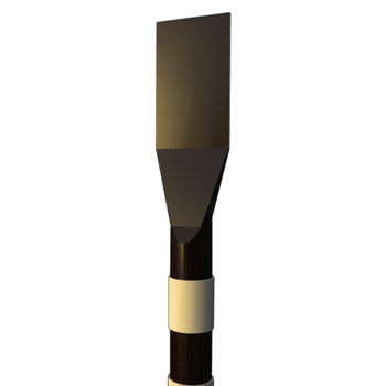 Столбик опознавательный СОС-2.5 для линий связи h=2500 мм черный